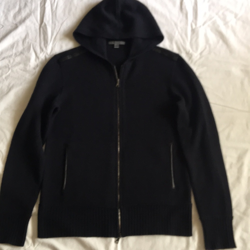 John Varvatos Collection cashmere/leather jacket